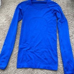 Lululemon,Symphony blue,size 2,swiftly tech long sleeve 2.0